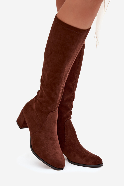 Classic Eco Suede Boots Sergio Leone KZ205 Dark Brown