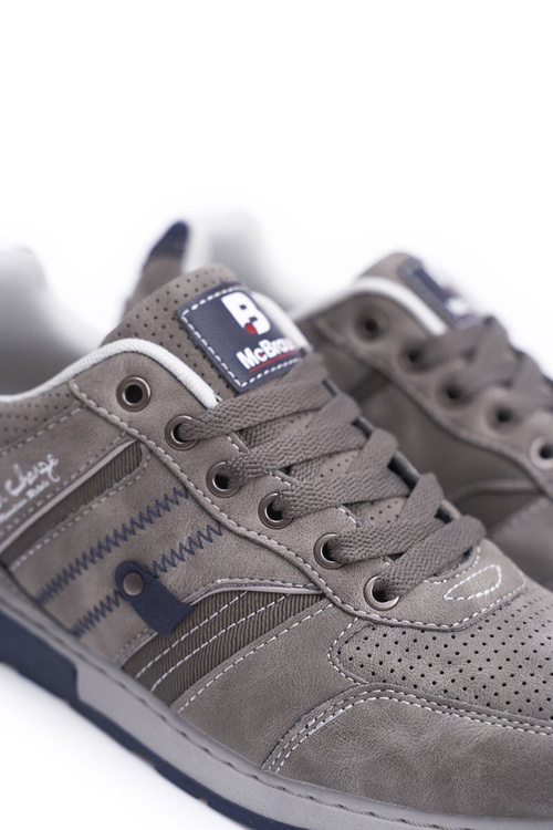 Sportowe Męskie Buty Casual Szare Super