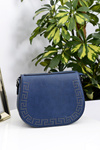 Women's Navy Blue Handbag Shoulder Letter Bag