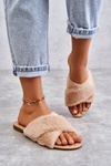 Women's Flat Heels With Fur Nude Lussie