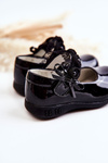 Children's Ballerinas With Velcro Black Evelyn
