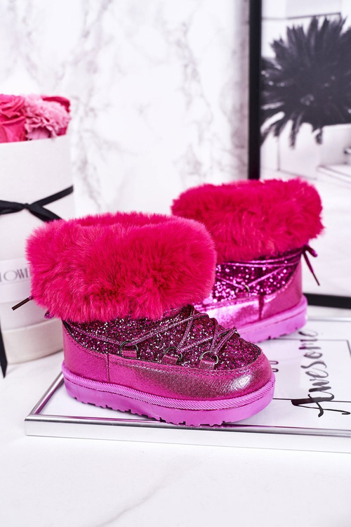Children's Snow Boots With Fur Fuchsia Nicola
