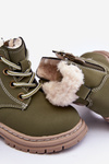 Children's Trapper Boots with a Zip and Sheepskin Zilelone Marialee