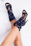 Women's Heeled Boots Elegant with Iridescent Sequins Harley