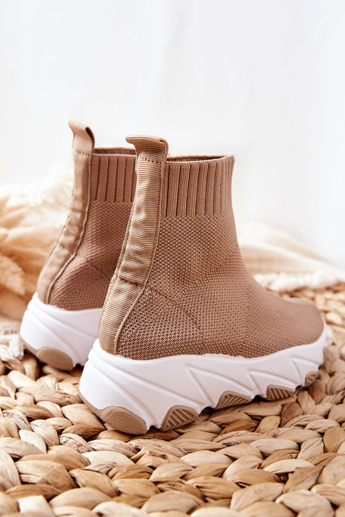 Dziecięce Młodzieżowe Obuwie Sportowe Beżowe Callobe