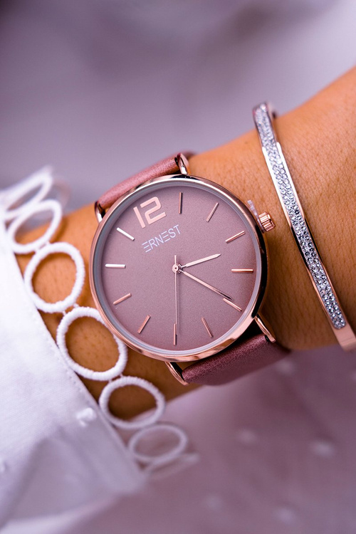 Women's Watch Ernest Dark Pink Claire