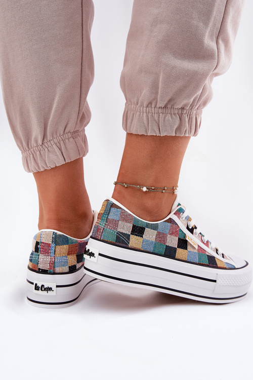Patterned Women's Sneakers On Platform Lee Cooper LCW-25-31-3441L Multicolor