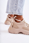 Women's Suede Sports Shoes Sneakers Light beige Britany
