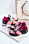 Children's Sport Shoes With Glitter Black-Pink Matylda