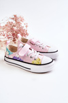 Children's Sneakers Fabric Print Pink Buster