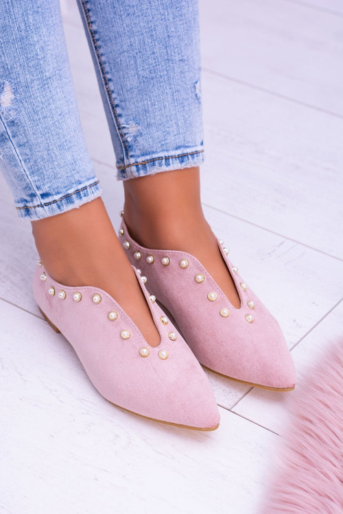 Lu Boo Pink Half Shoes with Cutouts Corals Merseo
