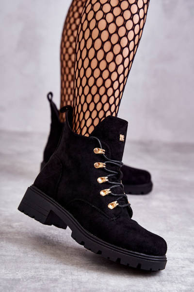 Classic Women's Suede Boots Black Telma