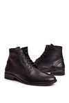 Men's boots leather black Bruno