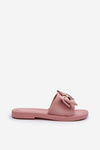 Women's Pink Bow Slippers Arsicada