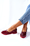 Women's Patent Leather Shoes Maciejka 05035-23 Bordeaux