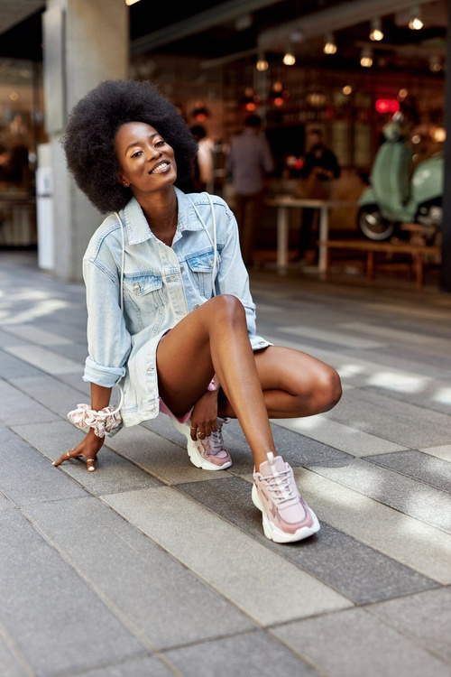 Women's Sneakers Memory Foam Big Star HH274258 Purple