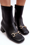 Ankle Boots With Embellishment Black Adinah