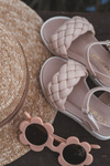 Children's Braided Sandals Pink Adella
