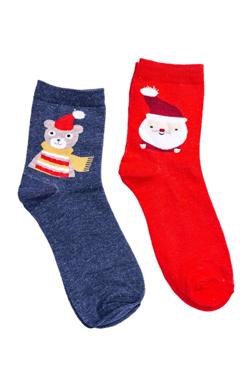 Women's Socks Christmas Two-Pack Red