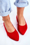 Women’s Ballerinas Eco-Suede Red Bellissima