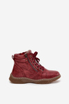 Women's Boots Lined with Faux Fur from Eco Leather Bordeaux Ulverina