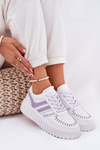 Ladies Sneakers On Platform Purple Ofenale