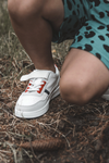 Classic Children's Sports Shoes White and Red Marlin
