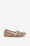 Elegant Leather Espadrilles With Braiding Multicolor Zazoo 10178