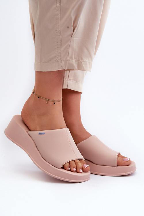 Klapki Na Koturnie Pachnące Damskie Jasnoróżowe ZAXY LL285083