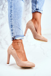 Women's Stiletto Leather Suede Sergio Leone Beige Campbell pumps