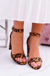 Women's Panther Stiletto Sandals Serenity