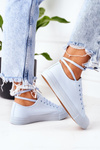 Women's Classic Sneakers Blue Ecoma