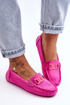 Women's Fashionable Suede Moccasins Pink Rabell