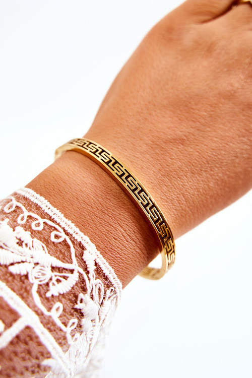 Bransoletka Damska Stalowa Zatrzask Złota