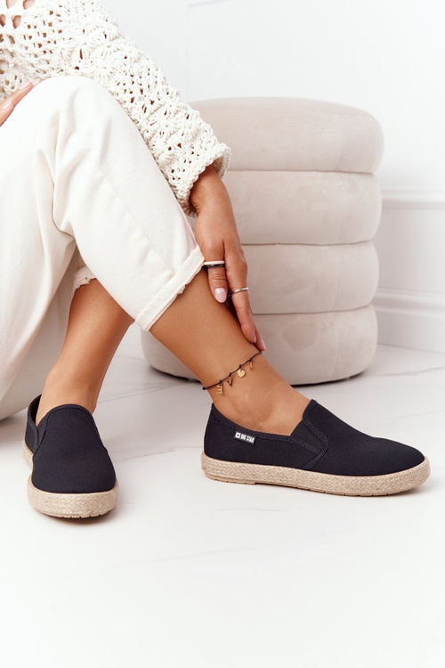 Espadrilles On A Braided Sole Big Star HDD274017 Black