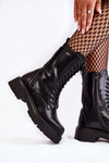 Leather Boots Glany Big Star KK274494 Black
