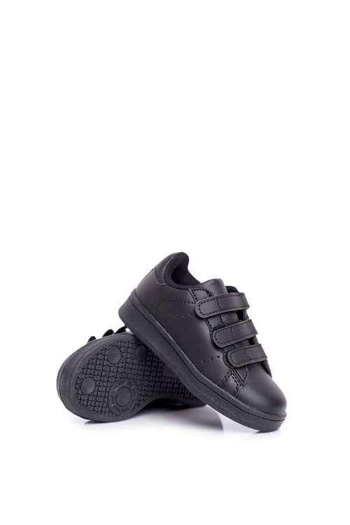 Children's Velcro Sports Shoes Black Fifi