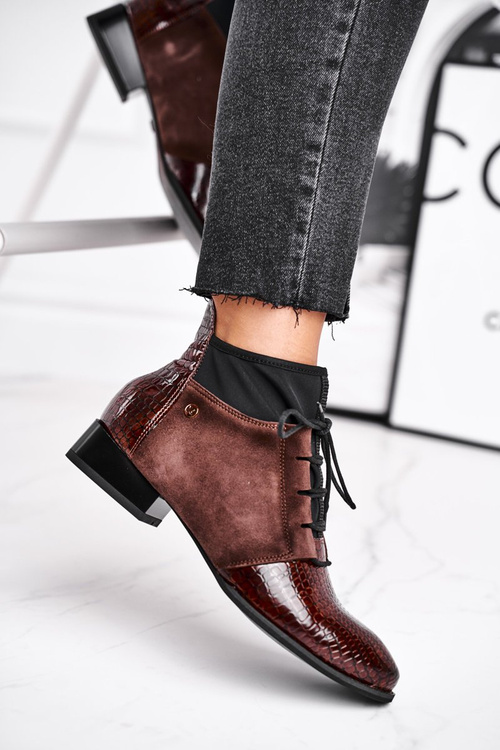 Women’s Boots Maciejka Leather Brown 04744-02