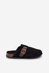 Women's slippers with sheep fur style Black Lorivine