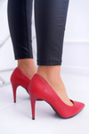 Sergio Leone Matte Stiletto pumps Red Feliciana
