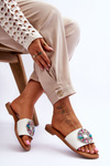 Women's Fashionable Sandals With Decoration White Halsey