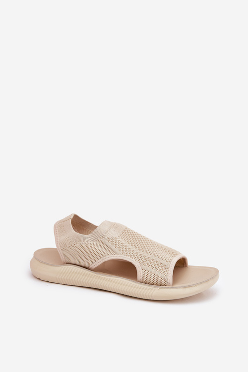 Sporty Women's Sandals Beige Cesys