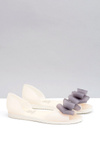 Lu Boo Rubber Ballerinas White Meliskirts Coccine Candy.
