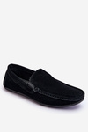 Men's Classic Suede Loafers Black Felixo
