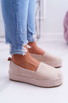 Women's Suede Platform Espadrilles Beige Varles