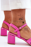 Classic Heeled Sandals Pink Misty