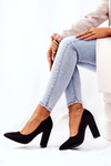 Suede Stiletto pumps Black Valoris