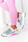 Buty Sportowe Memory Foam Big Star Biało-Szare HH274531 
