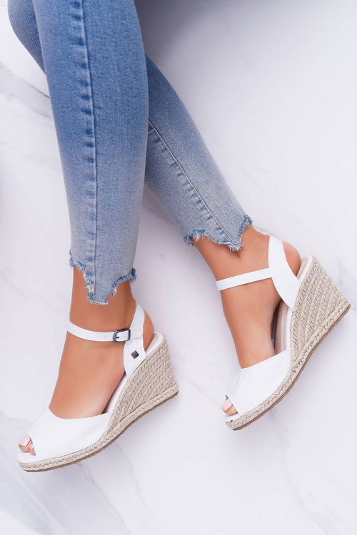 Women's Braided Sandals Big Star White DD274A231