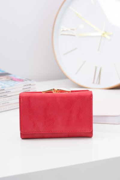 Small Women's Red Big Wallet